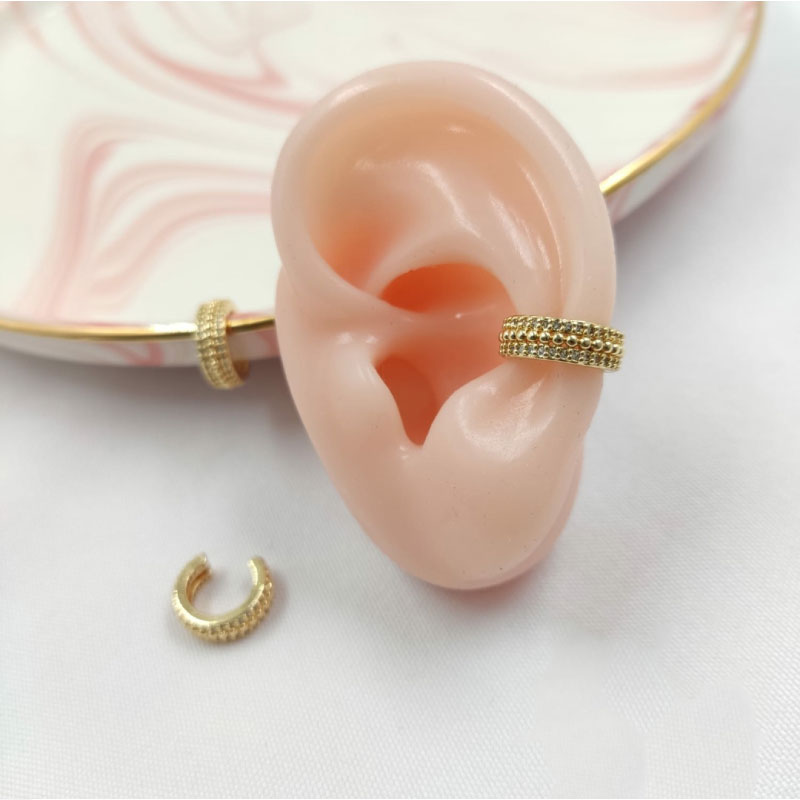 Earcuff Dorado en Rodio