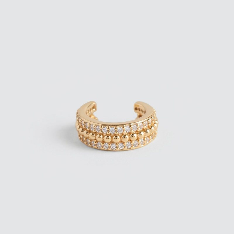 Earcuff Dorado en Rodio